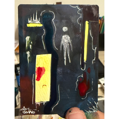 Mirror aceo art card thumbnail 1