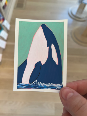 Seafoam Sky aceo art card thumbnail 2