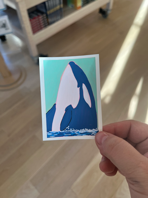 Seafoam Sky aceo art card thumbnail 1