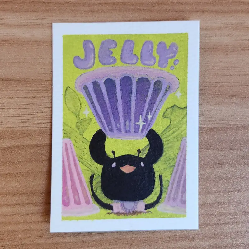 jelly! aceo art card