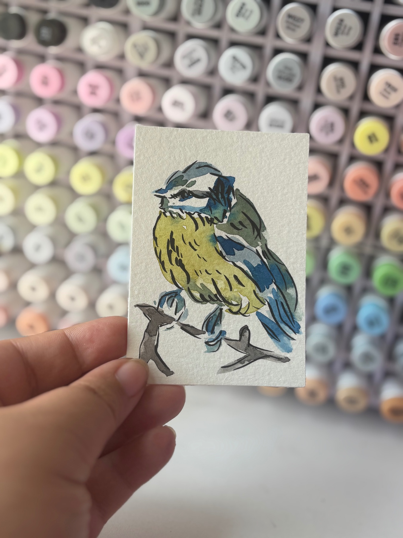 “Life After Death” Bird aceo art card