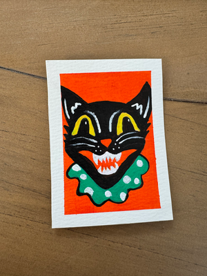 The Cat’s Meow aceo art card thumbnail 1