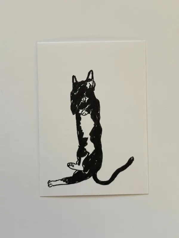 No Pawparazzi Cat aceo art card