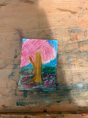 Spring aceo art card thumbnail 2