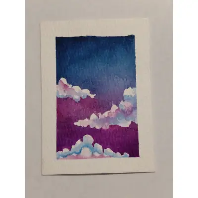 Mystical night #2 aceo art card thumbnail 2