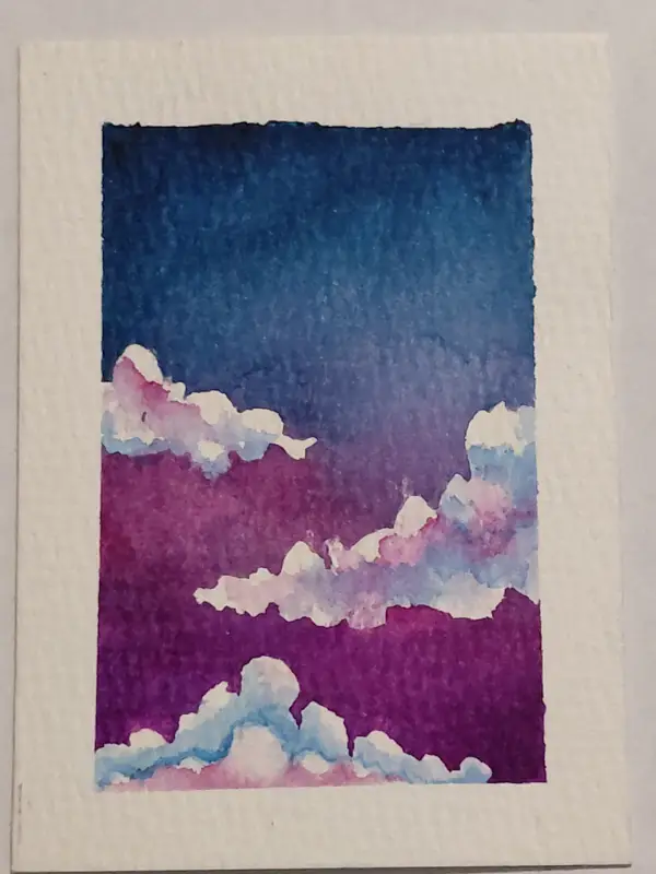 Mystical night #2 aceo art card