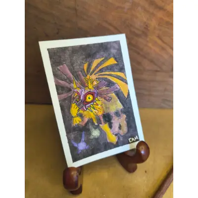 Skull Kid (Zelda Fan Art) aceo art card thumbnail 2