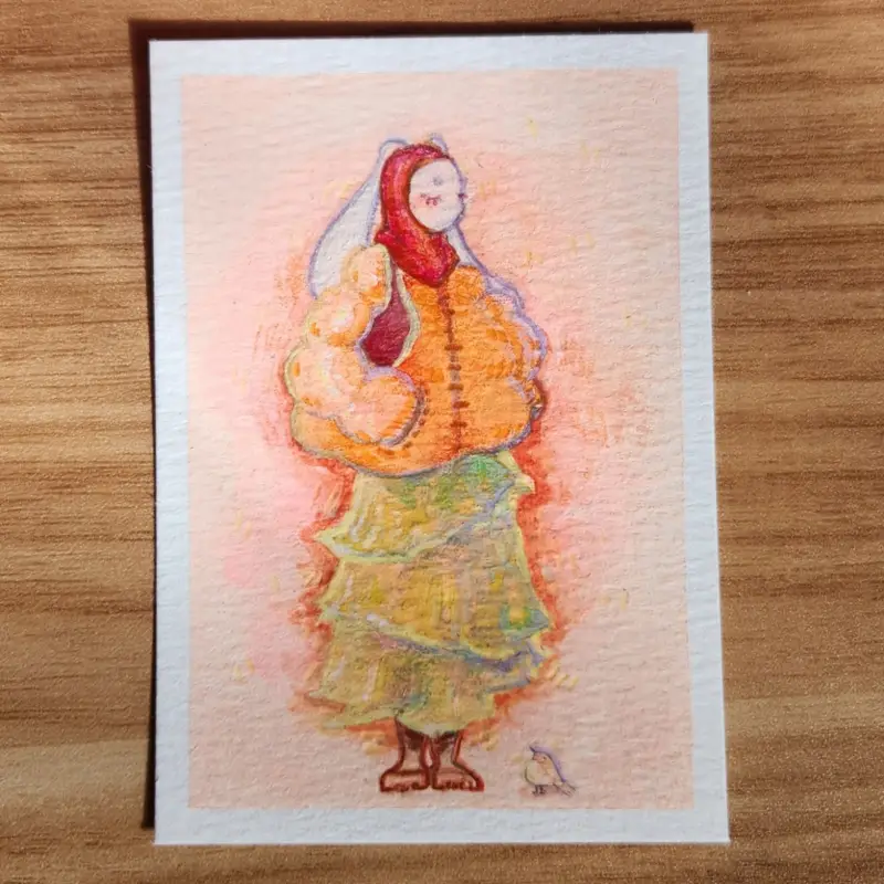 poise aceo art card