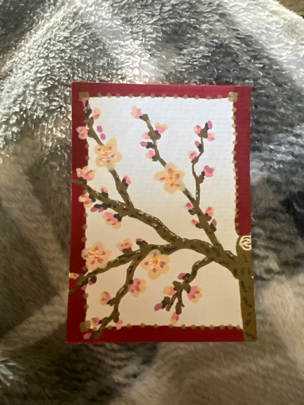 Japanese Peace aceo art card