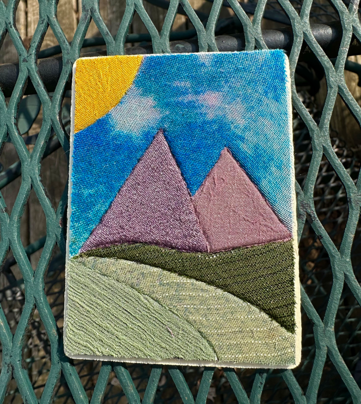 “Purple Mountain” Kinusaiga aceo art card