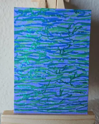 Acryric Marker Practice Set aceo art card thumbnail 4