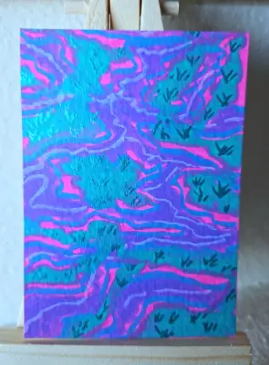 Acryric Marker Practice Set aceo art card thumbnail 2