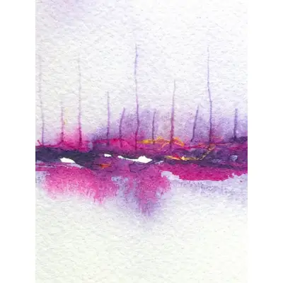 Violet Horizon aceo art card thumbnail 2