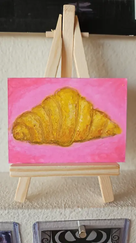 Croissant aceo art card