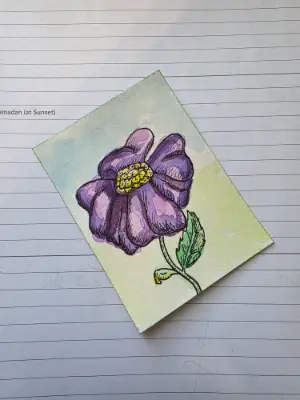 Blooming aceo art card thumbnail 1