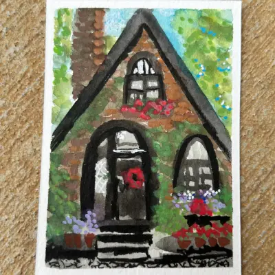 A Dream House aceo art card thumbnail 1