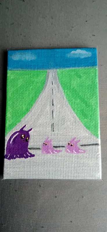 Mini Canvas 2 aceo art card