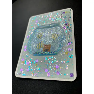 Fish Food aceo art card thumbnail 2