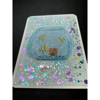 Fish Food aceo art card thumbnail 3
