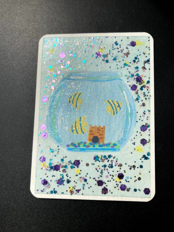 Fish Food aceo art card