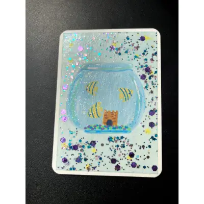 Fish Food aceo art card thumbnail 1