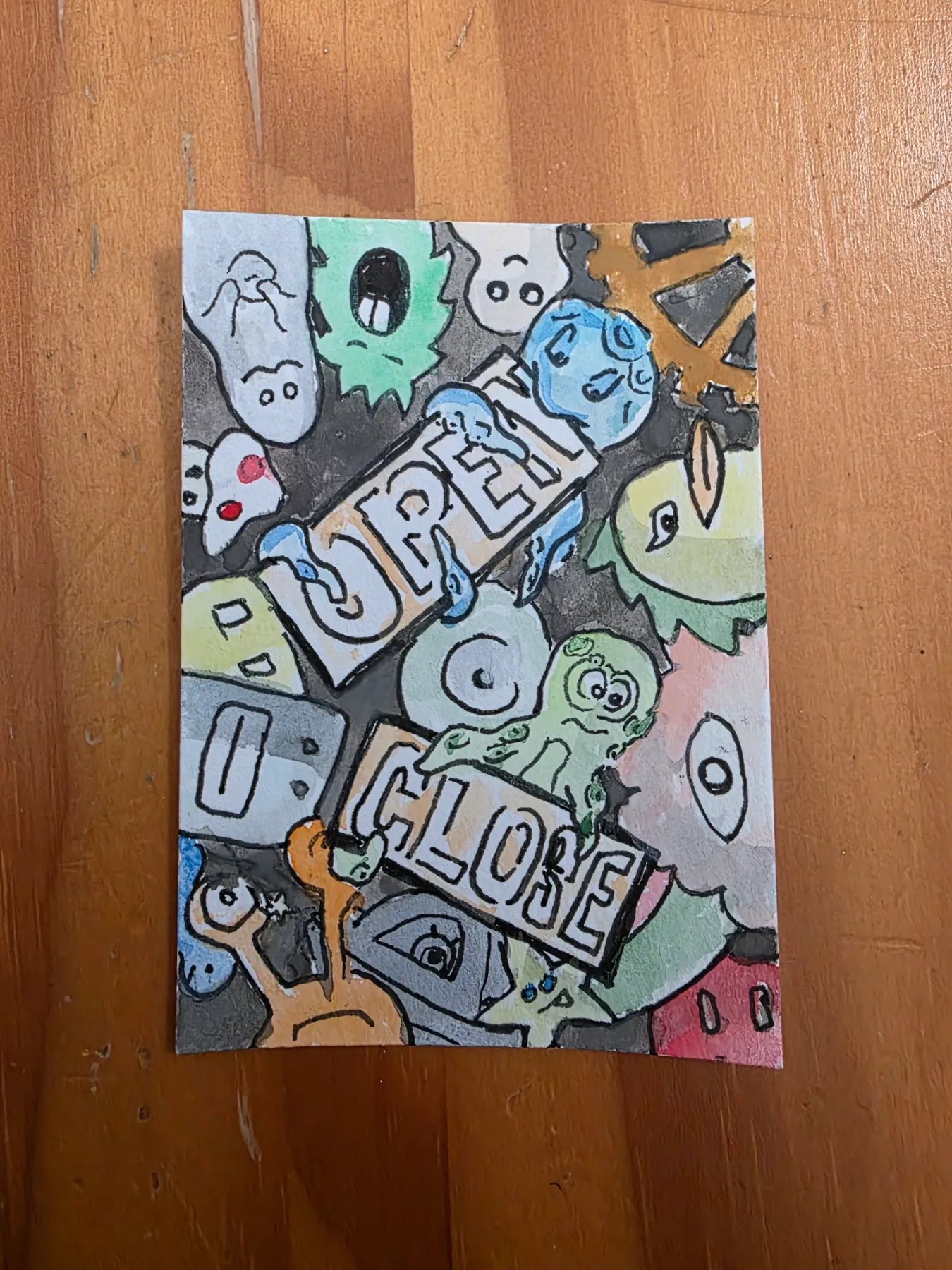 Alien Store aceo art card