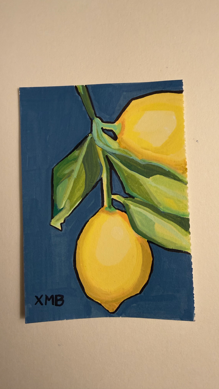 ACEO Lemon Fruit | 2.5x3.5 aceo art card