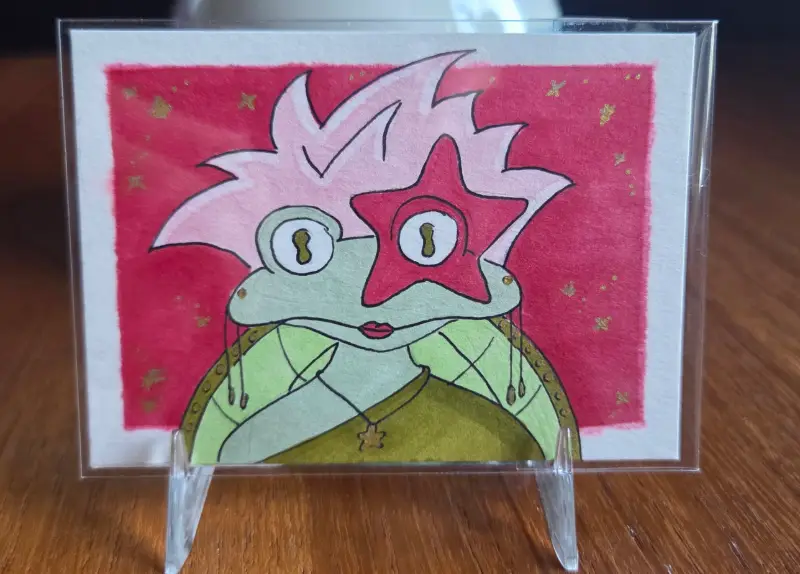 Starla the Frog aceo art card