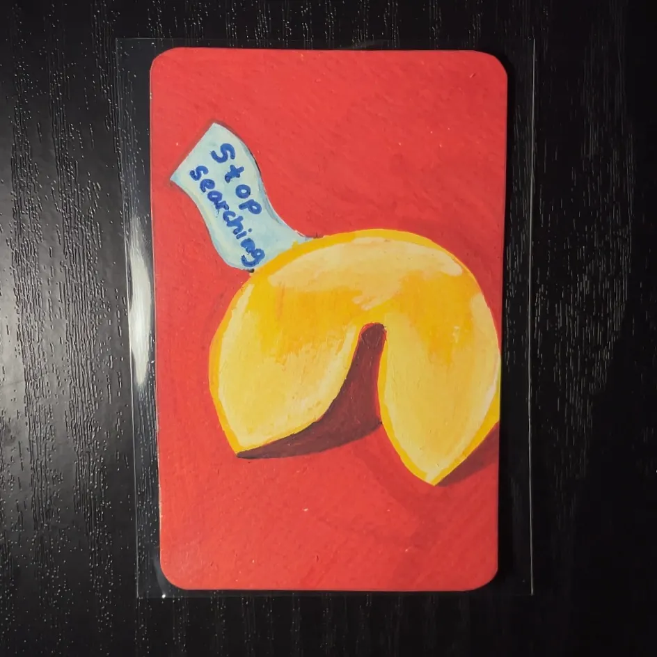 Fortune in a Fold aceo art card