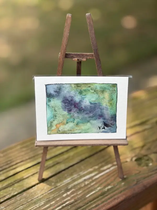 Colorado: Mountains aceo art card