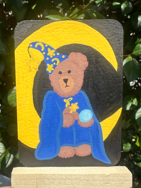Wizard Bear aceo art card
