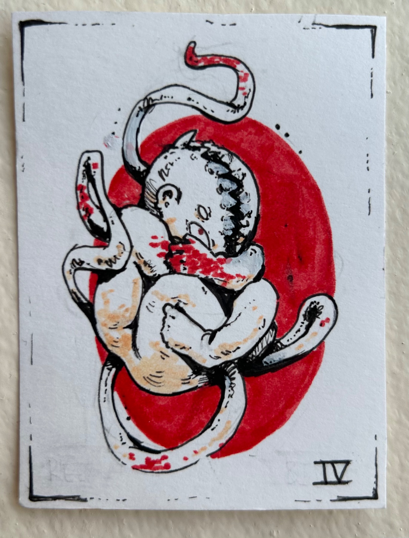 Rebirth aceo art card