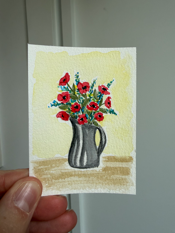 Spring Bouquet aceo art card