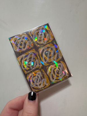 pan of buns aceo art card thumbnail 2