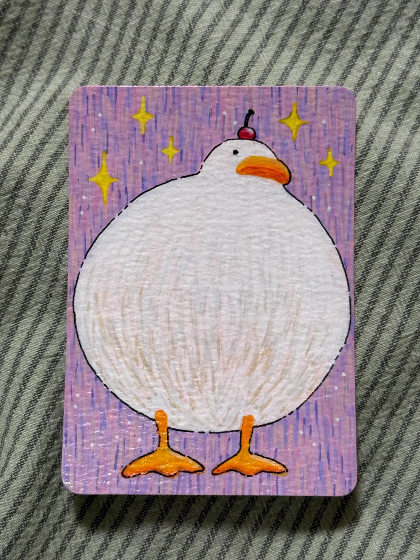 Cherry on Top aceo art card