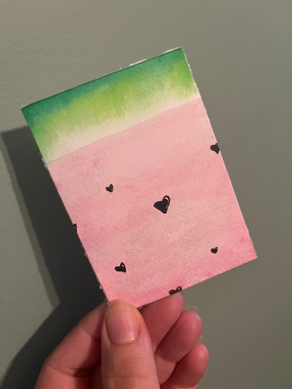 Summer Snack aceo art card