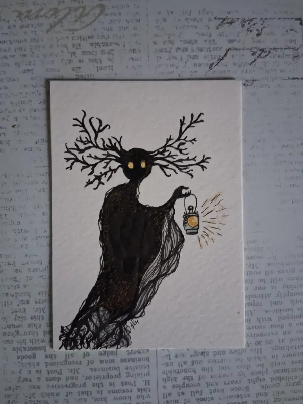 Woodland Spirit aceo art card