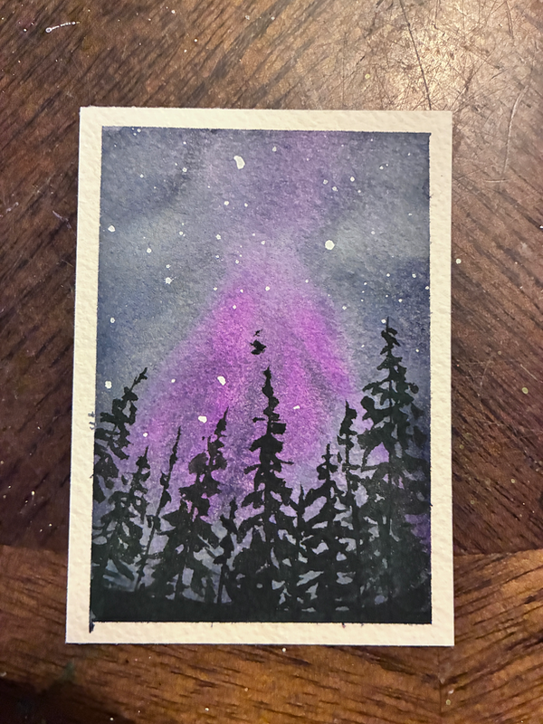 Northern Cathedral aceo art card