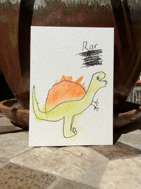Rar | Dino Collection aceo art card