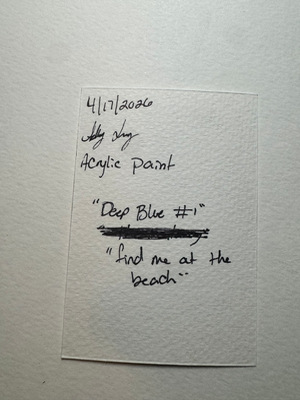 Starfish beach marine life acrylic painting Ashley Leary coastal marine life aceo art card thumbnail 3