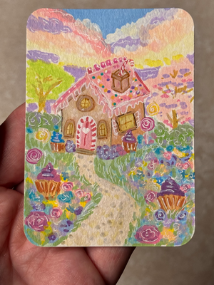 Candyland aceo art card thumbnail 2