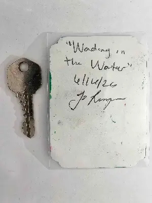 Wading in the Water aceo art card thumbnail 3