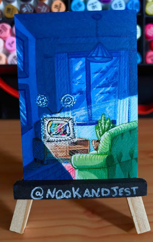 Still Searching... aceo art card