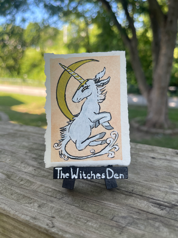 Unicorn aceo art card