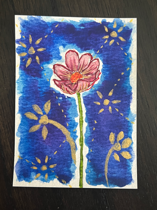 Opening Up aceo art card