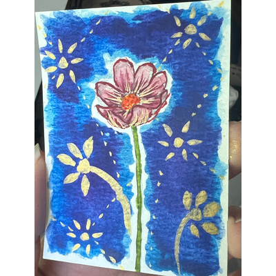 Opening Up aceo art card thumbnail 2