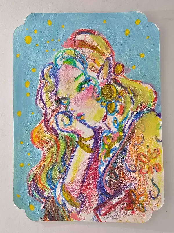 Thoughtful aceo art card