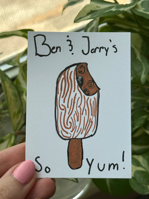 “So Yum!” Original Art, Young Artist aceo art card thumbnail 2
