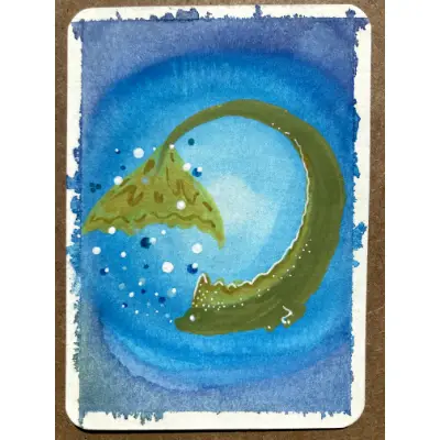 Liquid Dreams aceo art card thumbnail 1