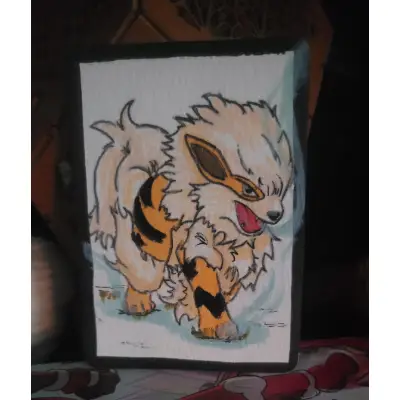 Snow Rescue aceo art card thumbnail 1